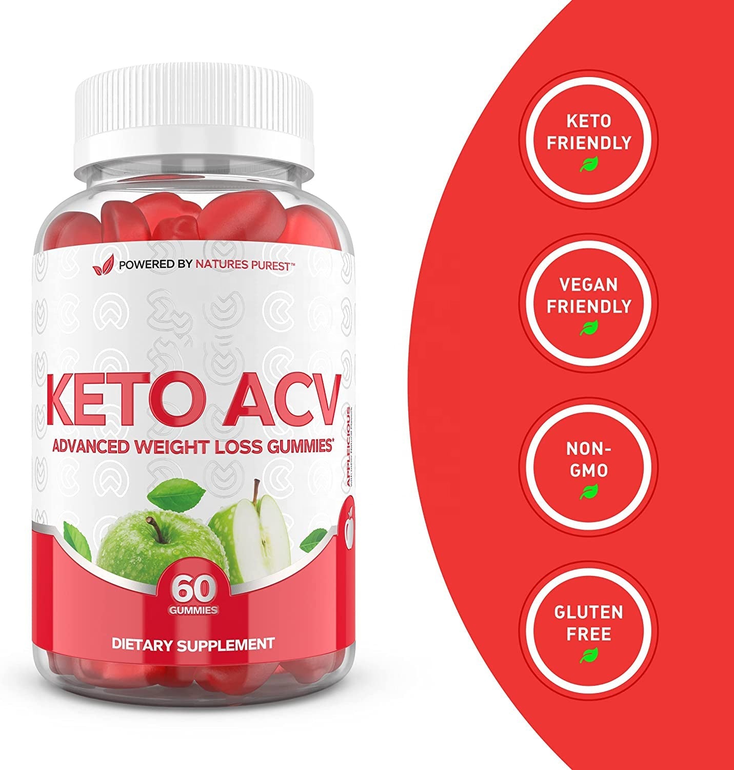 Hot Sale Slimming Apple Gummies Weight Loss Products
